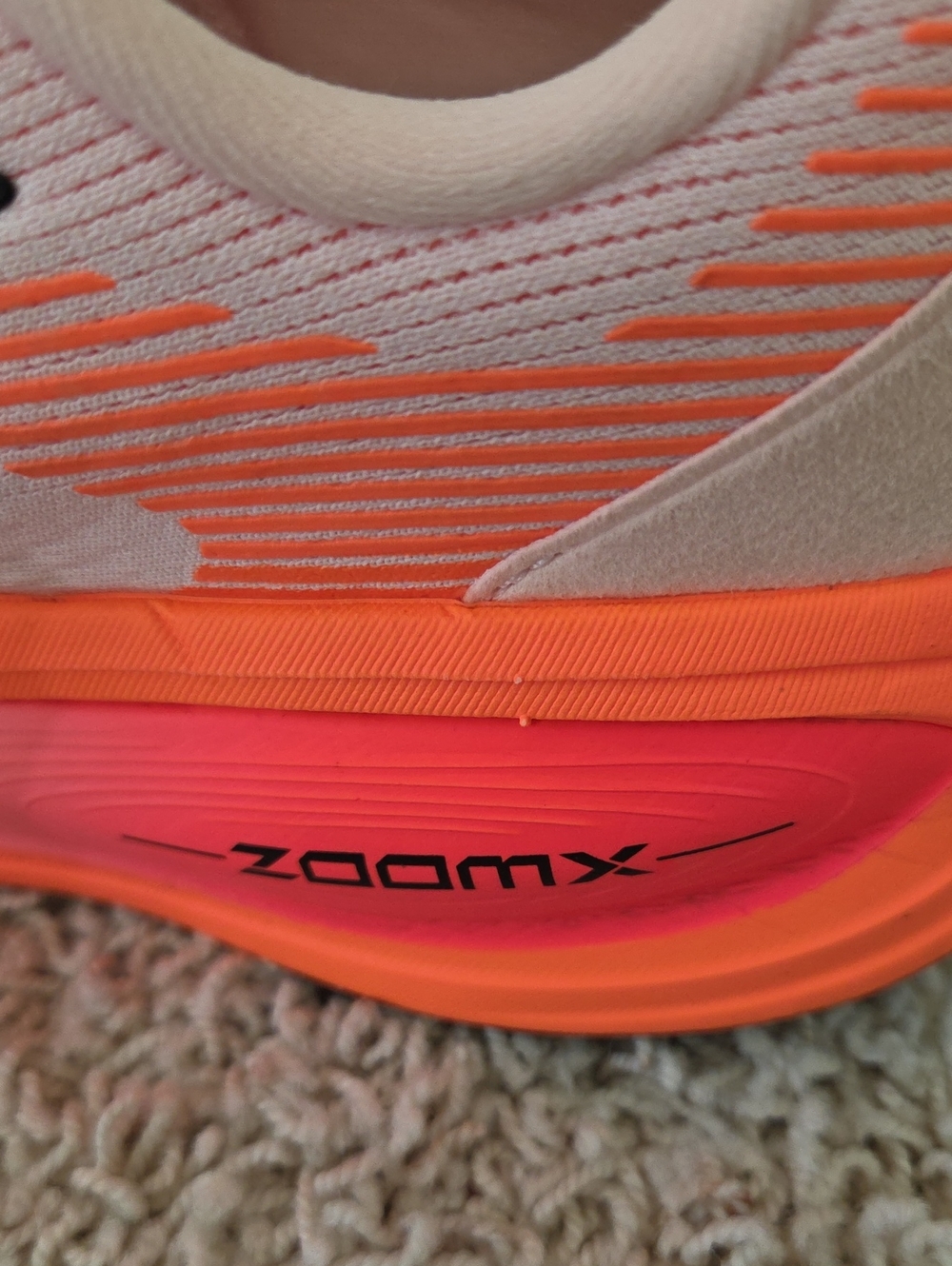 Nike Women’s Pink & Orange ZoomX Running Shoes - Picture 10 of 12